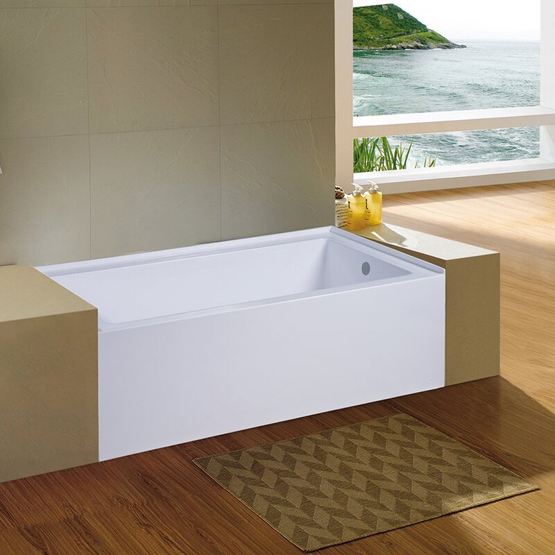 Eviva Nova 60 X 32 Alcove Soaking Bathtub Reviews Wayfair Ca   Nova 60%2527%2527 X 32%2527%2527 Alcove Soaking Bathtub 